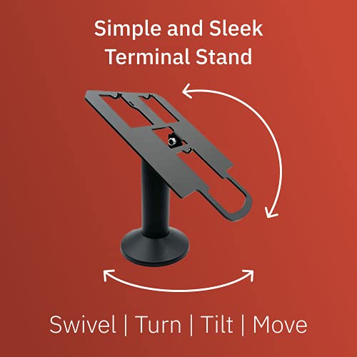 Discount Credit Card Supply Verifone MX915 / Mx925 7" Swivel & Tilt Metal Stand, Screw-in and Adhesive, Black