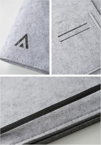 Atlas Designs Eco-Friendly Felt Folio Notebook Cover Ash Gray (Executive)