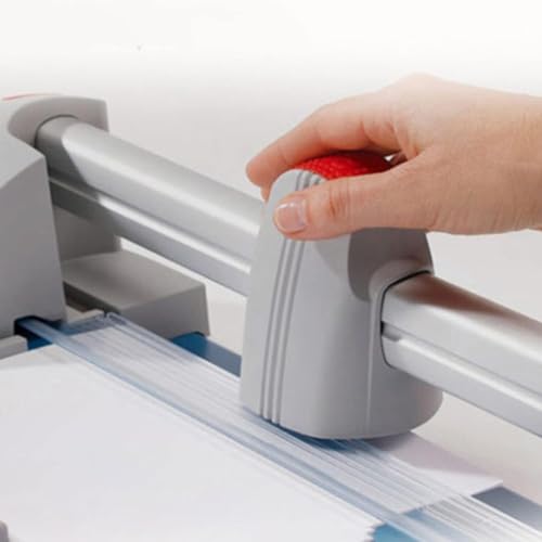 Professional Paper Cutter/Trimmer Precision Rotary Trimmer with Angled Lines for Craft Paper, Labels, Photo and Card Stock (A4)