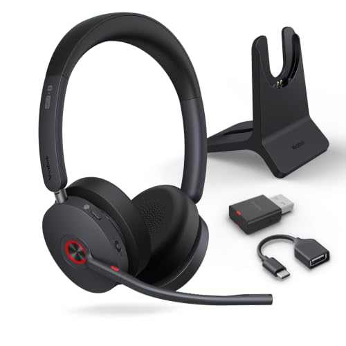 Yealink WH68 Hybrid DECT and Bluetooth ANC Wireless Headset with Microphone