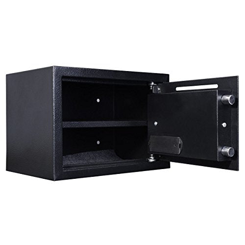 TBLOTYD Digital Electronic Safe Box for Home Office Hotel Security Solid Steel with Keypad Lock/Gray/8.5L ，Black-16L