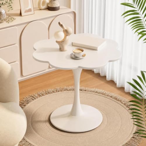 RIXNOMA Round Conference Table with Wood Base, Wooden Meeting Room Table for Office Conference Rooms and Small Office Spaces, Sturdy Modern Business Meeting