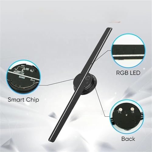 42CM 3D Hologram Fan WiFi Holographic Projector Advertising Display Light HD for Stores Bars Party Home