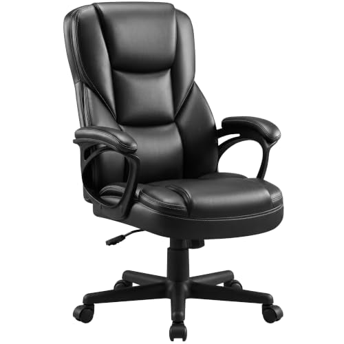Furmax Managerial Executive Office Chair,High Back PU Leather Ergonomic Desk Chair with Lumbar Support,Reclining Computer Chair for Home Office
