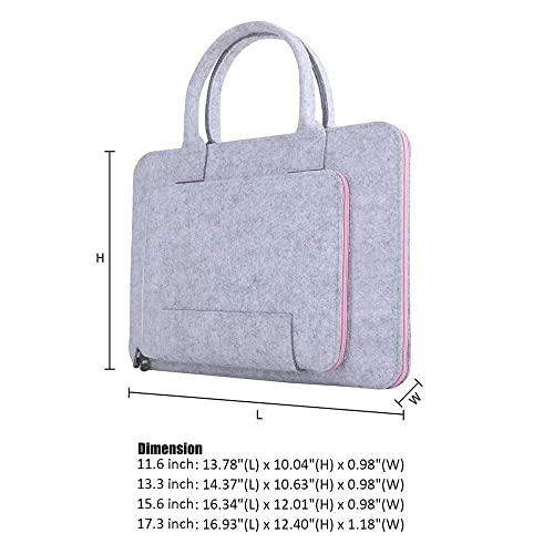 UOHLCX HBJWOV Laptop Bag, Felt Laptop Sleeve Notebook Computer Case Carrying Bag Pouch with Handle(E)