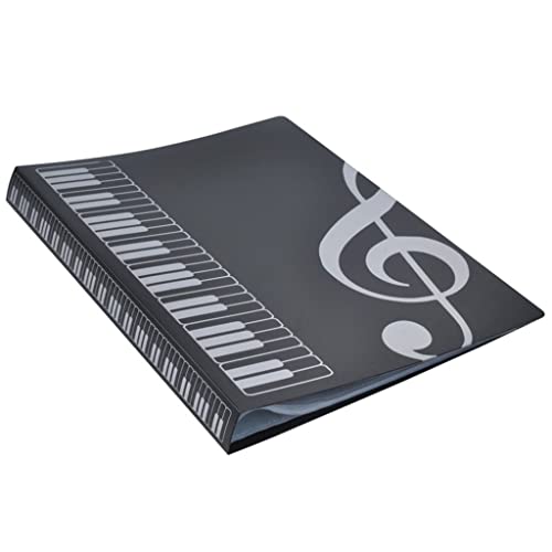 ONMYJFD 80 Sheets A4 Music Book Folders Piano Score Band Choral Insert-Type Folder Music Supplies Waterproof File Storage