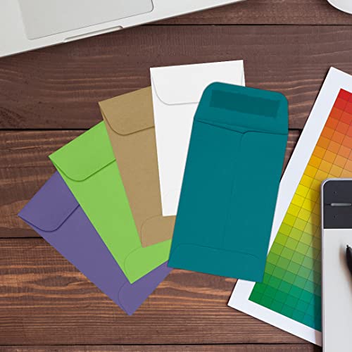 LUXPaper #1 Coin Envelopes | 2 1/4" x 3 1/2" | Teal | 80lb. Text | 1,000 Qty