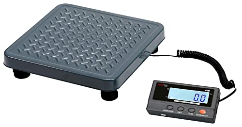 VisionTechShop MVS2 Heavy Duty Shipping Postal Scale, Lb/Kg Switchable, Capacity 440lb x 0.2lb / 200kg x 0.1kg Readability, Battery Operated, Power Adapter Included, Portable Scale for Warehouse