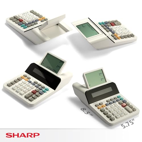 Sharp Compact Cordless Paperless Business Calculator (EL-1501)