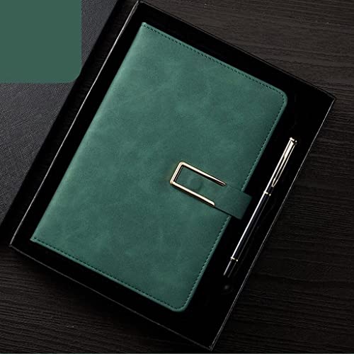 YHdtUO A5 Business Notebook, Imitation Leather, Pu, Office Notebook, Signature Pen Set, Box