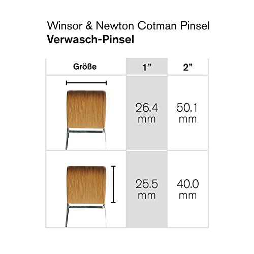 Winsor & Newton Cotman Watercolor Short Handle Synthetic Brush, SH 2"