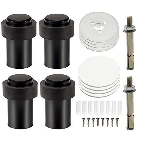 BUXGWLCH Hardware Shock Proof Anti Scratch Door Stopper Living Room Portable Stainless Steel Adhesive Accessories