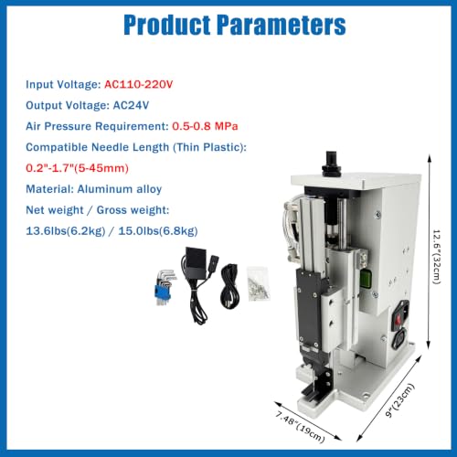 Banfluxion Pneumatic Tagging Machine 5-45mm Plastic Staples Length 110-220V