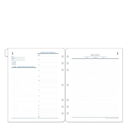 FranklinCovey - 31-Day Undated Planner | Two Pages Per Day - Ring-Bound (Monarch)