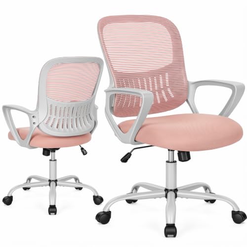 Sweetcrispy Home Office Chair, Mesh Office Chair, Lumbar Support