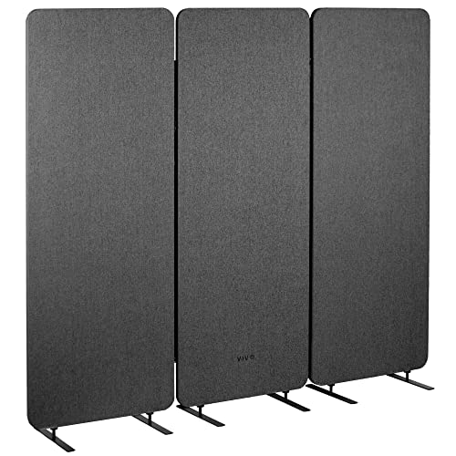 VIVO Dark Gray Freestanding 72 x 66 in Privacy Panel, PP-3-T072D