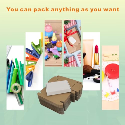 CH-BOX 400 Pack 6x4x1'' Small Shipping Boxes, Corrugated Cardboard Mailers for Business, White (CM641-400)