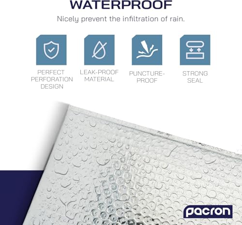 Pacron Waterproof Insulated Foil Thermal Bubble Mailers 6x7, 500-Pack