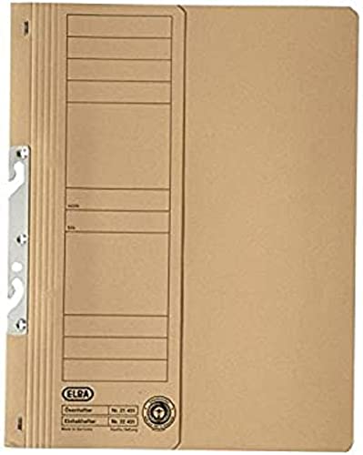 Elba 22450CH Attachable File with Commercial Binding 250 g/sq.m Manila Cardboard for 200 DIN A4 Sheets Full Front Cover Pack of 50 Chamois
