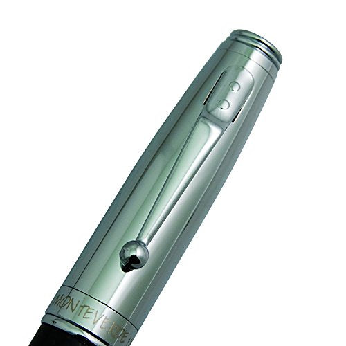 Monteverde USA Invincia Rollerball Pen - 18 Karat Plated Rose Gold with Carbon Fiber - Refillable with Standard Rollerball Refills, Premium Writing Instrument