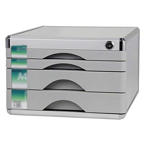 AFPSDLFJDLS File Manager- Desktop Storage Box - Drawer Type Multi-Layer File Cabinet with Password Lock Office