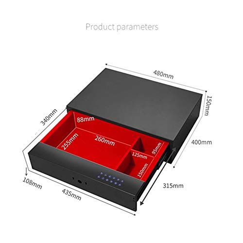 OREKPOT Drawer Security Keypad Cabinet Safes Home Hotel Security Safe Box for Stojewelry Cash