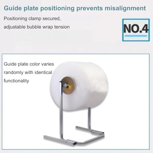 Bubble Wrap Roll Dispenser Stand, Tabletop Manual Cushion Foam Holder for Packing, Moving & Shipping, Efficient Wrapping Solution(100x52x65cm)