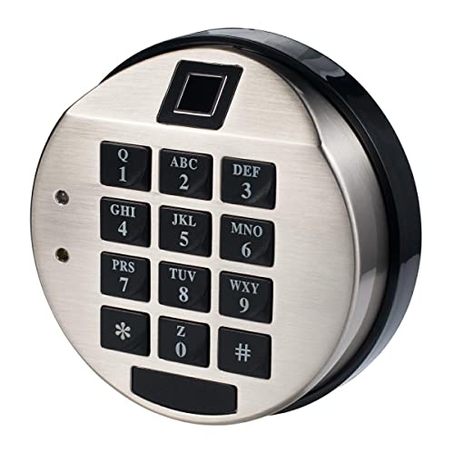 YOSEC Electronic Biometric Gun Safe with Stainless Steel Chrome Finish Keypad Lock