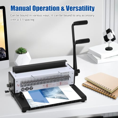 1500B34R Wire Binding Machine Iron Ring A4 Paper Binder Tool