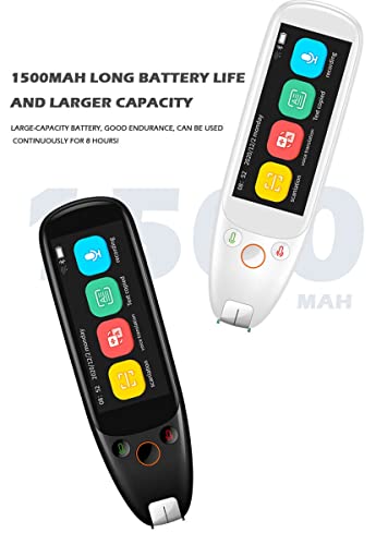 Real Time Scanning Dictionary Pen 112 Language Translation Reading Pen 3.5 Inch Screen Foreign Language Voice Translator Offline WiFi Electronic Dictionary Translate Devi,B