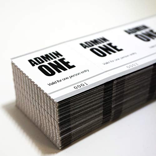 Admit One Tickets - Fast & Affordable Event Tickets by MyZone Printing (Silver, 2500)