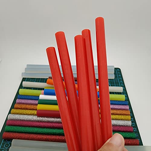 ZTBH Hot Melt Glue Sticks 25 PCS Hot Melt Glue Stick, Bright Red Lacquer Wax Gift Box, Christmas Valentine's Day Wine Bottle Cap Painting 11 * 200mm Melt Glue Stick (Diameter : 11mm, Length : 200mm)