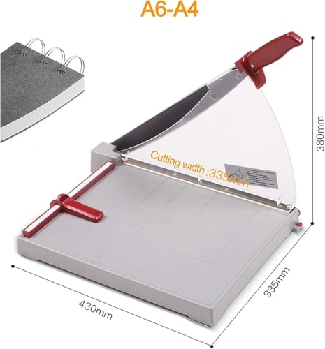 Stackable Paper Trimmer Precision Guillotine Lever Cutter for Paper, Photos, Craft Paperboard, Etc. - Professional A4