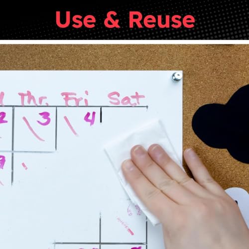 Hygloss Large Dry Erase Poster Board Paper 22x28 Inch (25 Count) Single-Sided Wall White Board Dry Erase Sheets - 14 Pt. Thick Paper for Home, School, Classroom, Office, Kids Art, Menus Signs, Lists