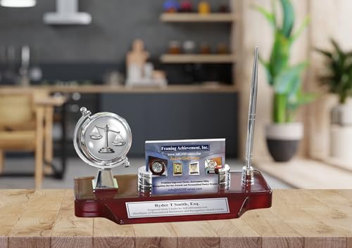 Lawyer Gift Nameplate Desk Clock Attorney Graduation Law School Graduate