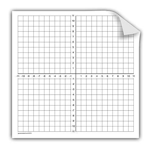 Geyer Instructional Products 181310 1" Numbered Axis Easy Cling Graph