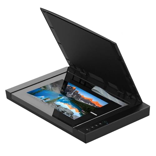 Large Format Flatbed Scanner, 2400DPI High Definition Photo Scanner, Scan 12"x 17" in 4 Sec, for Office and Education Support, Supports Windows & iOS