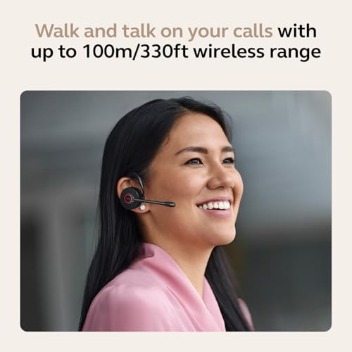Jabra Engage 45 SE (Second Edition) Wireless Convertible Headphone - Bluetooth, Noise-Canceling Microphone, 9 Hour Battery Life, Dual Connectivity, MS Teams Certified, Supports Other Platforms, Black