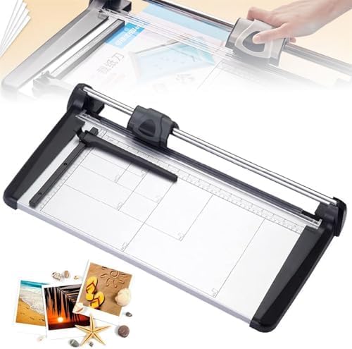 UYCVT Paper Cutter, Heavy Duty Blade for Home, Office & School, A4 Paper Trimmer, Guillotine Cutter with Safety Guard (A3)