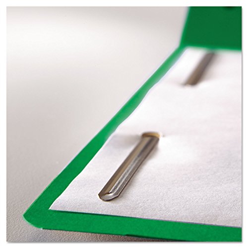 Smead Fastener File Folder, 2 Fasteners, Reinforced 1/3-Cut Tab, Legal Size, Green, 50 per Box (17140) (Pack of 1)