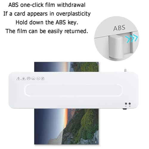 A3 Laminator Machine, 13 Inch Thermal Laminating Machine with Hot & Cold Settings, Abs Anti-Jam Pouch Laminator W/ 20 Pouches