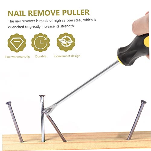 8 pcs spudger Tool pry bar Tool Nail Tool Office Staple Pullers Labor Saving Staple Removers Tools Office Accessories Nail Puller Tack Puller Rubber Handheld Office Supplies (As Shown 26X3.5cm)