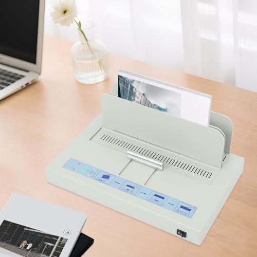 Thermal Binding Machine,110V Hot Glue Binding Machine, Electric Book Binder A4 Document Contract Heat Binder, Max 50mm Binding Thickness for Copy Stores, Homes