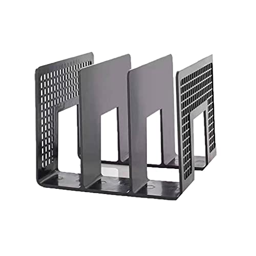 XXZY File Rack File Rack Magazine File Holder/Desk Organizer Folder for Office Organization 3 Compartments Accessories Decorative File Box Best Storage (Color : Gray)