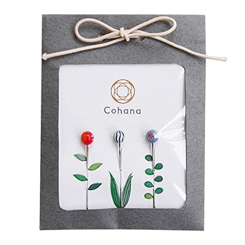 Cohana Glass-Head pins Assorted - 1x3pcs