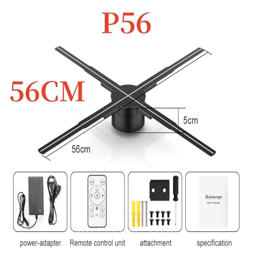 42-56cm 3D Holographic Projection WiFi Led Logo Light Player Fan Advertising Lights(G42 Upgraded)