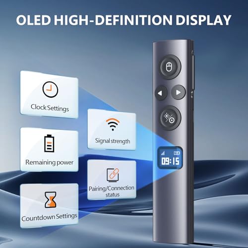 Norwii N95s Presentation Remote, Slide Clicker for PowerPoint Presentations