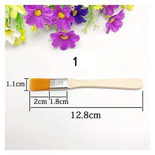 GGGUOJINN Nylon Plate Brush Brush Brush Barbecue Brush Painting Lacquer Wood Handle Brush Art Brush Brush (Color : A, Size : 8.0cm) (A 7.0cm)