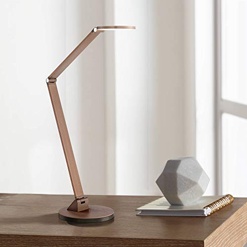 Magnum 36" Large Desk Lamp Bronze French Finish Adjustable Arm LED
