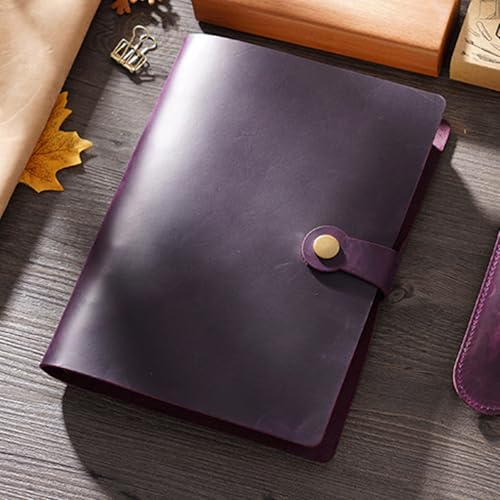 Refillable Notebook with Detachable Rings, Smooth Recycled Paper for School & Writing Refillable Binder Notebook